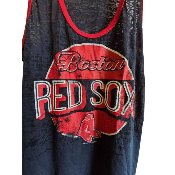 NWT Boston Red Sox Tank Top Navy Red Racerback Sleeveless Genuine MLB Baseball M - Picture 3 of 11